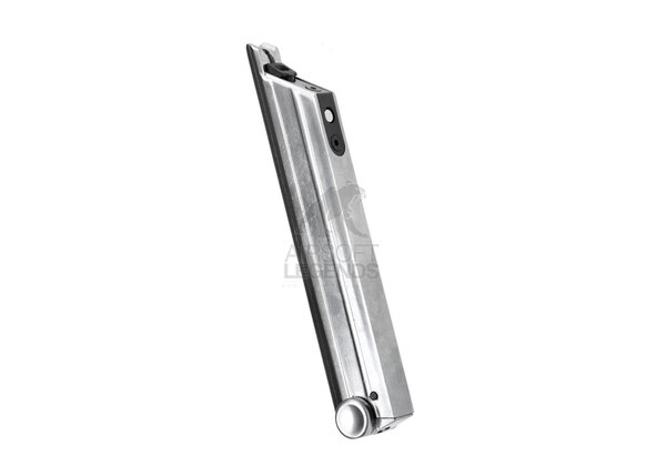 WE Airsoft P08 Silver GBB Magazine (15 BB's)