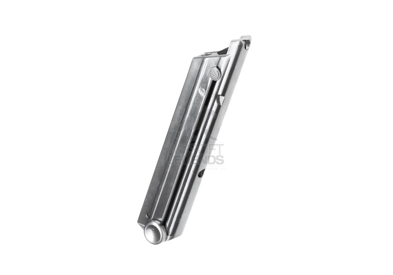 WE Airsoft P08 Silver GBB Magazine (15 BB's)