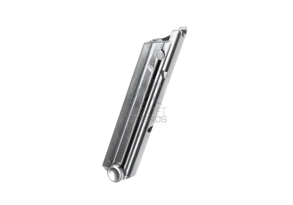 WE Airsoft P08 Silver GBB Magazine (15 BB's)