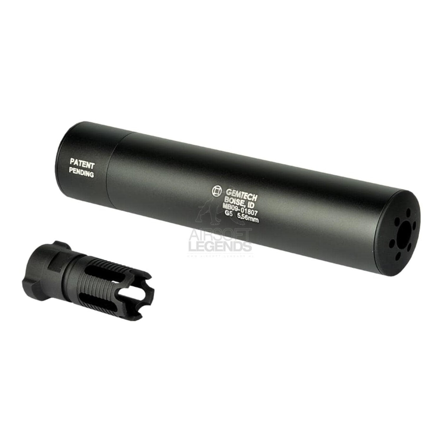 Madbull Gemtech G5 Silencer CCW Black - Airsoft Legends | The