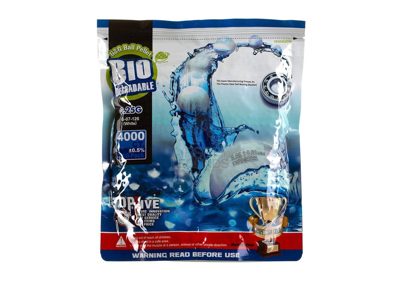 G&G 0.25gr Bio Precision BB's 4000rds White