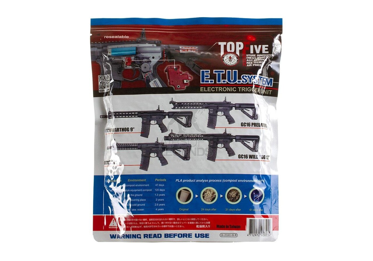 G&G 0.25gr Bio Precision BB's 4000rds White