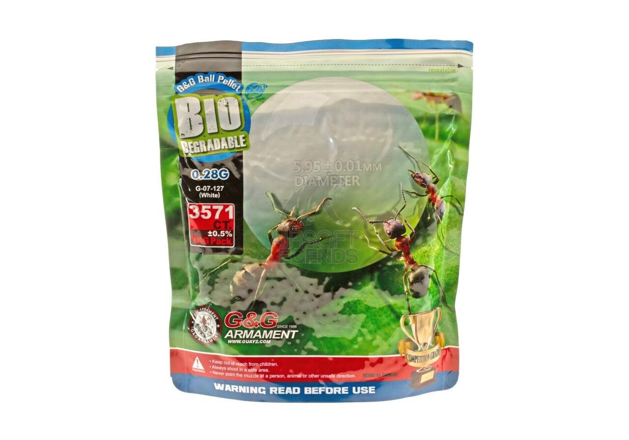 G&G 0.28gr Bio Precision BB's 3570rds White