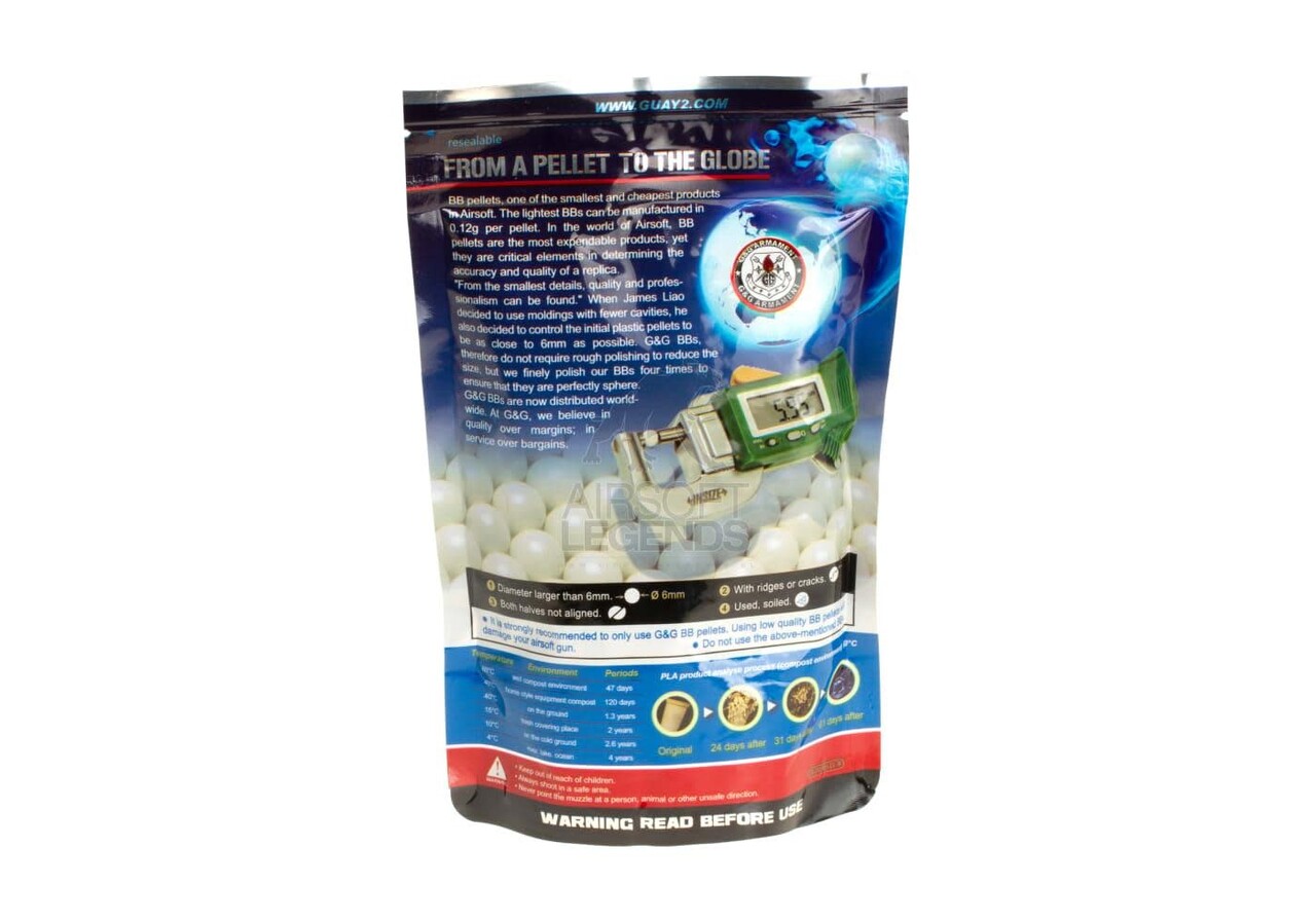 G&G 0.33gr Bio Precision BB 2000rds Grey
