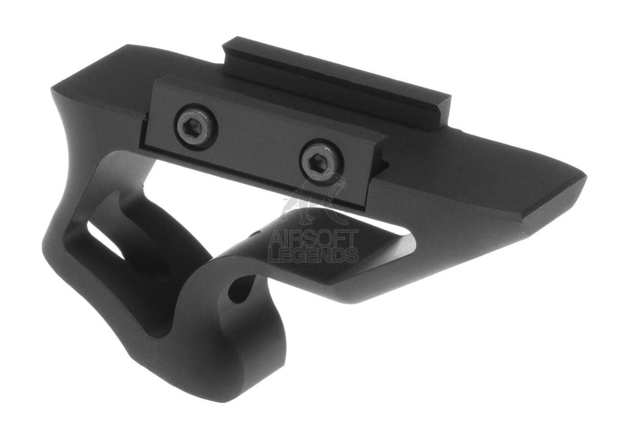 Metal CNC Picatinny Short Angled Grip Black