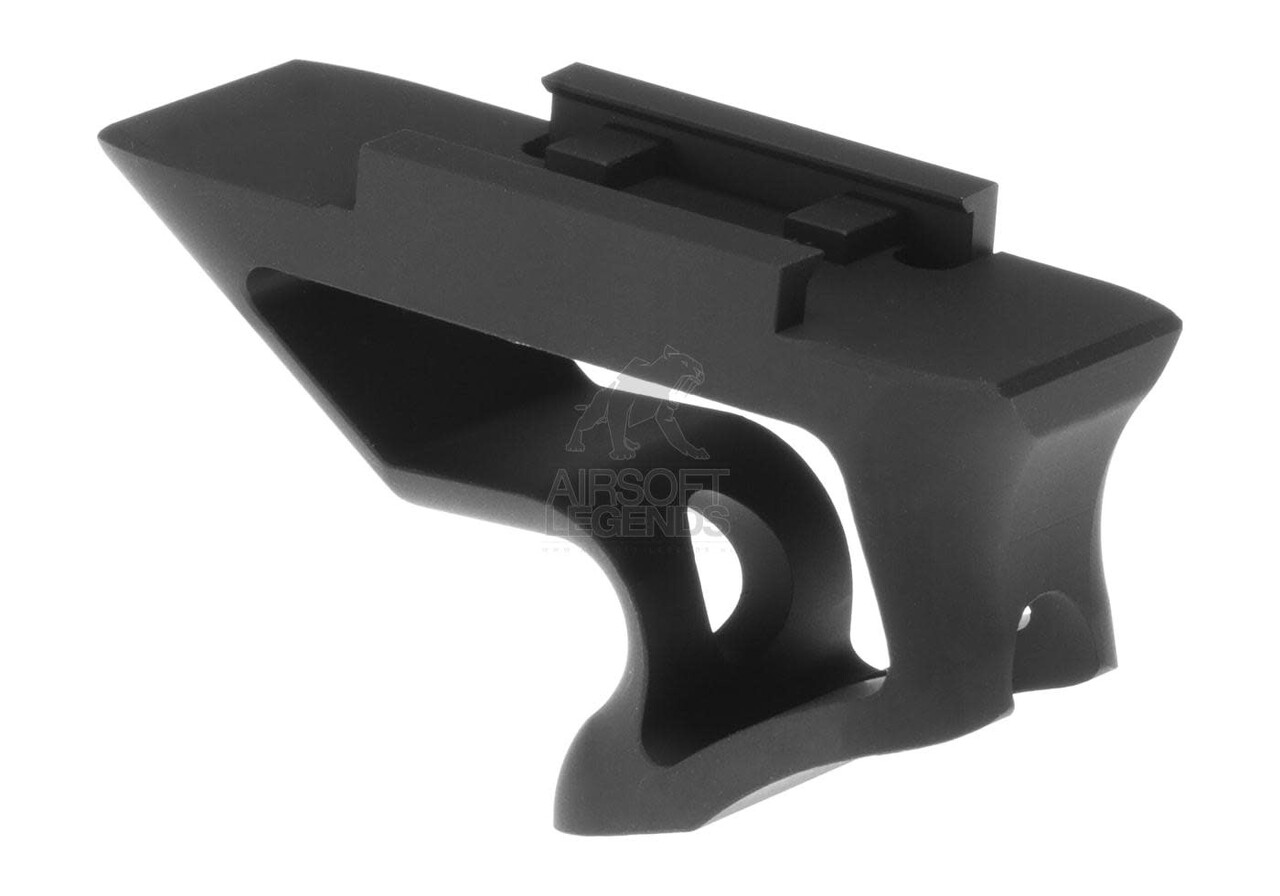 Metal CNC Picatinny Short Angled Grip Black