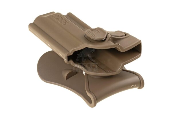 Amomax Paddle Holster for WE/KJW/KWA/TM M9 Right Handed Dark Earth Amomax Paddle Holster for WE/KJW/KWA/TM M9 Right Handed Dark Earth