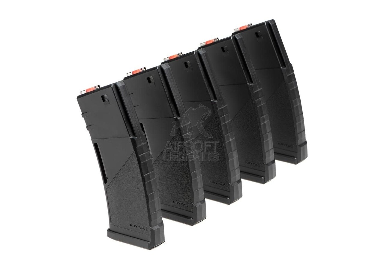 Krytac M4 Midcap Magazine 150rds (5-pack) Black