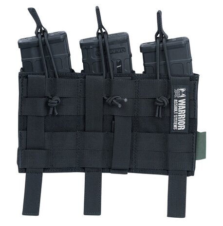 Warrior Assault Systems Triple Open Mag Pouch M4 5.56mm Black