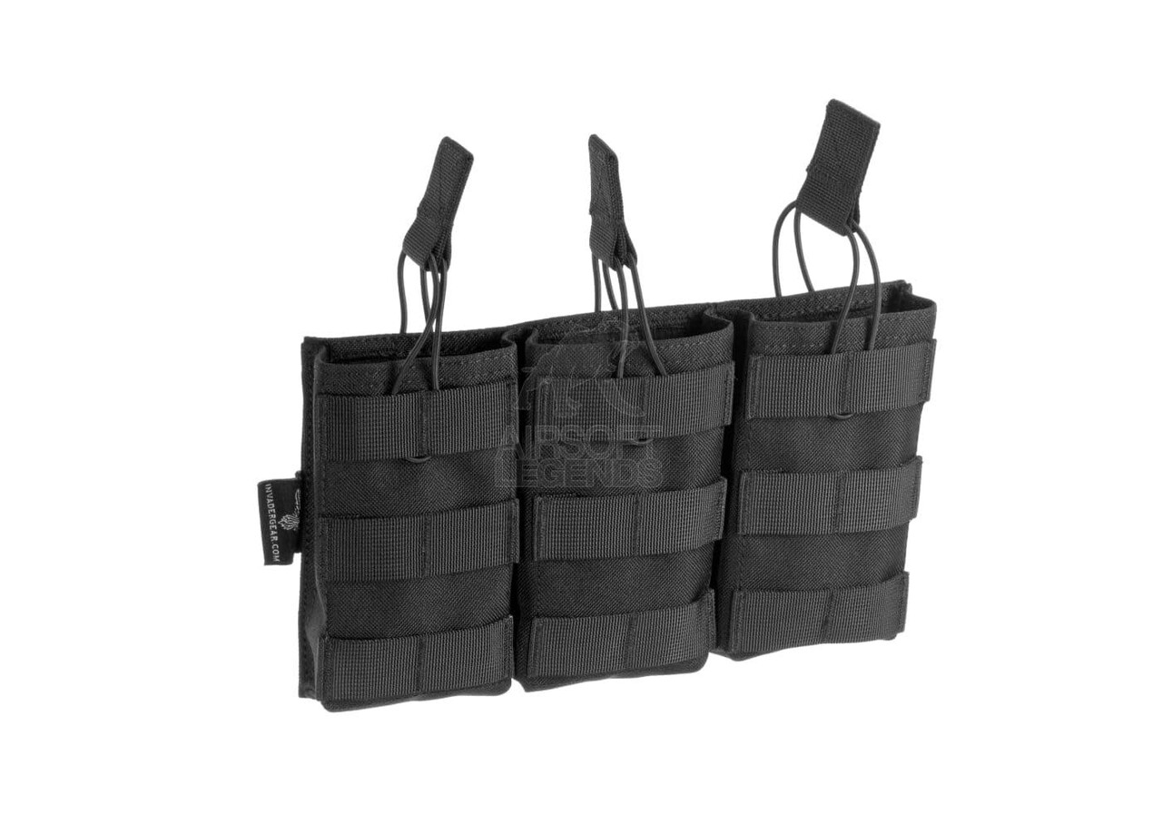 Invader Gear 5.56 Triple Direct Action Mag Pouch Black