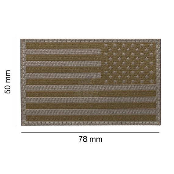 USA Reversed Flag Patch RAL7013