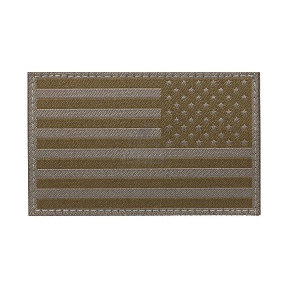 USA Reversed Flag Patch RAL7013