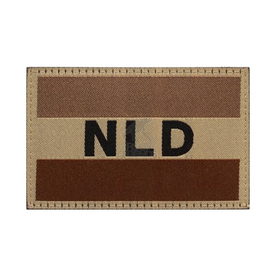 Netherlands Flag Patch Desert
