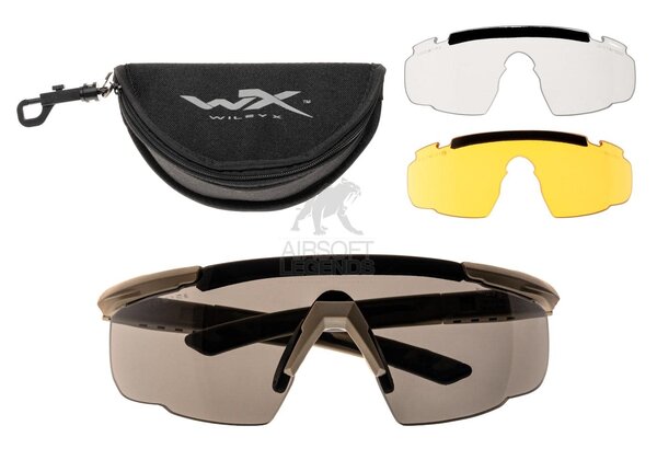 Wiley X Saber Advanced Smoke/Clear/Orange - Tan Wiley X Saber Advanced Smoke/Clear/Orange - Tan