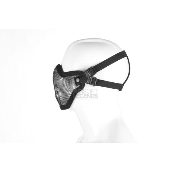 Steel Half Face Mask Black