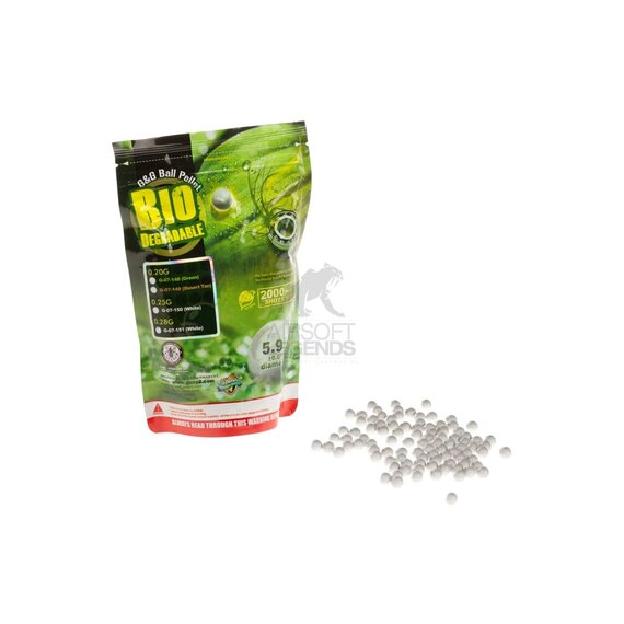 0.28gr Bio Precision BB 2000rds White