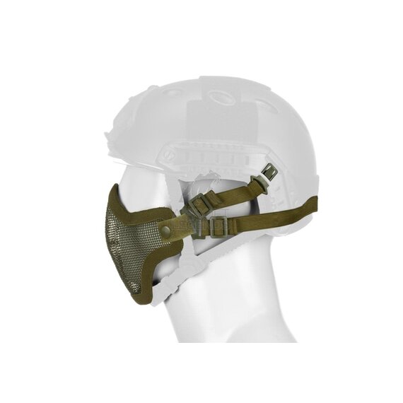 Steel Half Face Mask FAST Version OD Green
