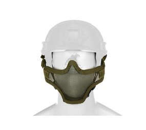 Invader Gear Steel Half Face Mask FAST Version OD Green