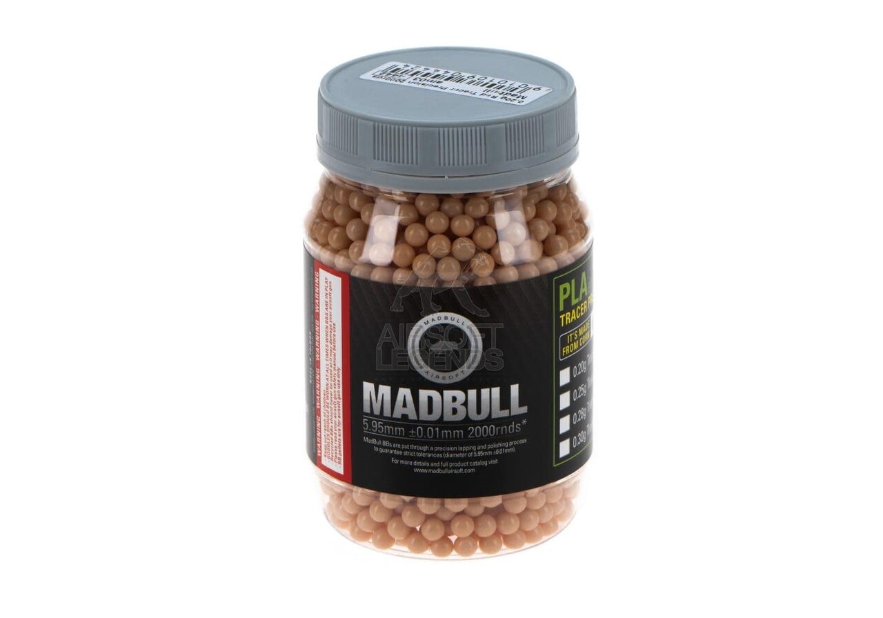 Madbull 0.20gr Tracer BB 2000rds Red