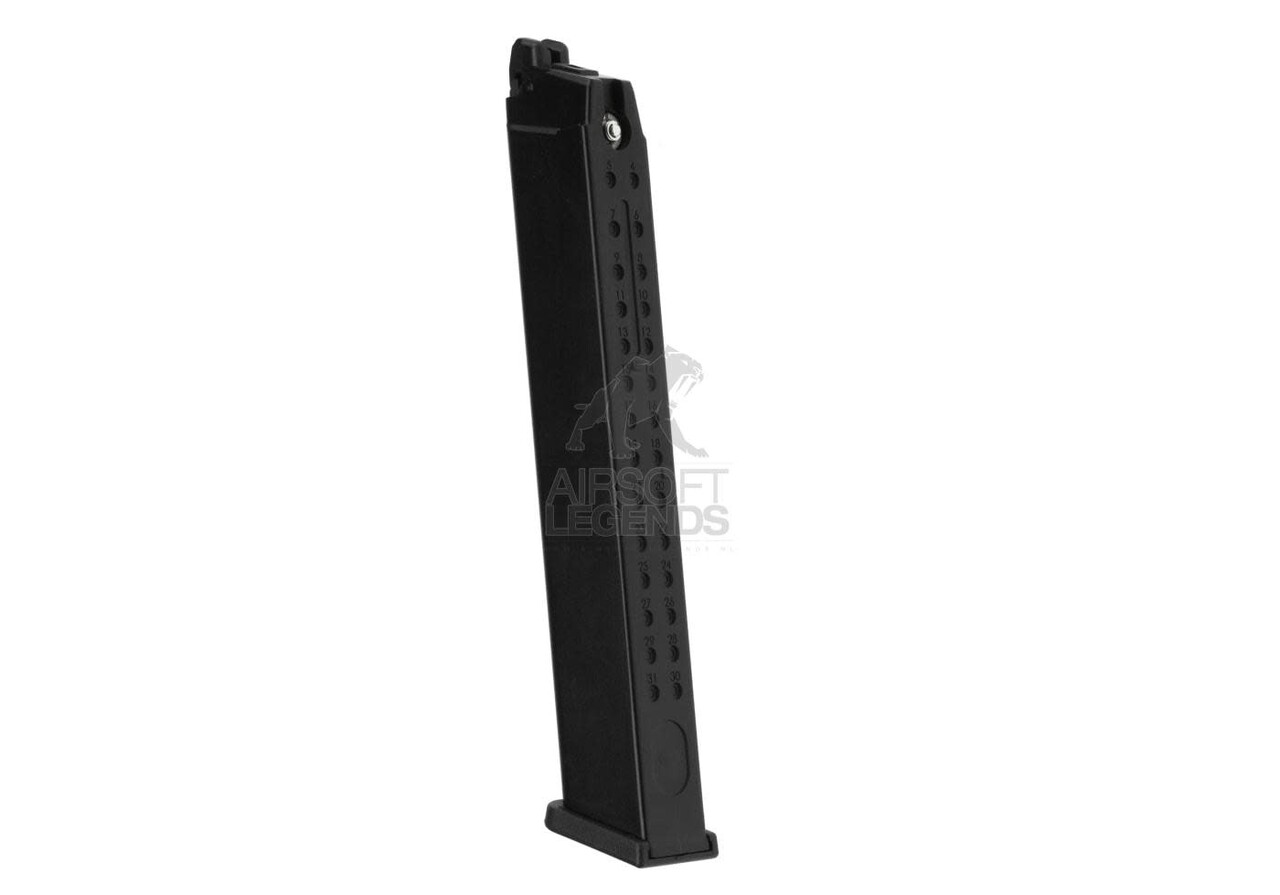 WE Airsoft G17/G18C Ext. GBB Magazine Capacity 50rds