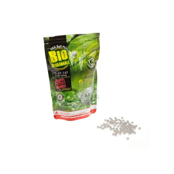 0.20gr Bio Precision 2000rds White
