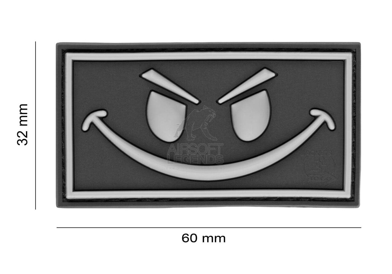 JTG Evil Smile Rubber Patch Black
