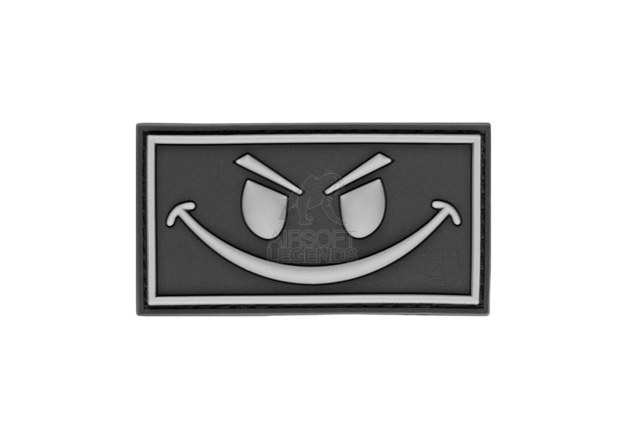 JTG Evil Smile Rubber Patch Black