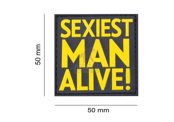 JTG Sexiest Man Alive Rubber Patch Yellow