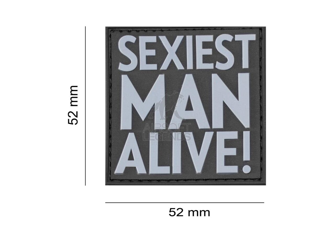 JTG Sexiest Man Alive Rubber Patch Black