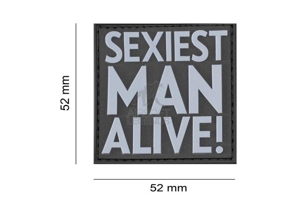 JTG Sexiest Man Alive Rubber Patch Black