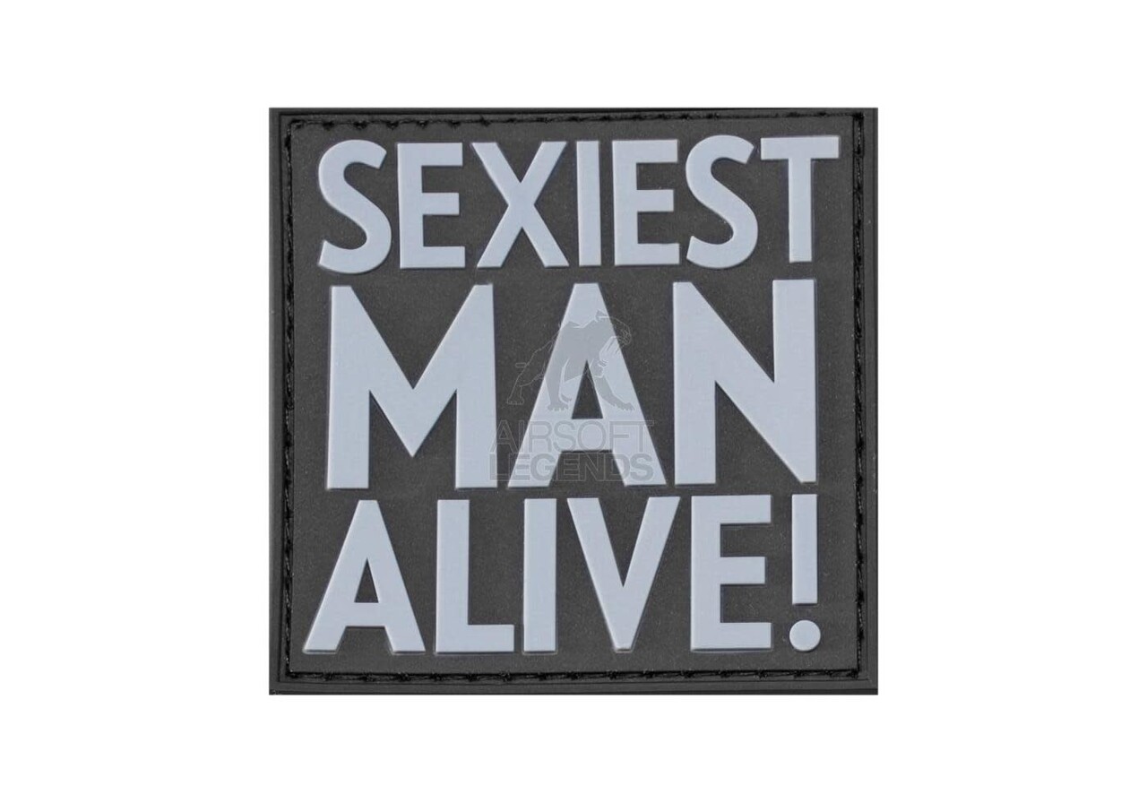 JTG Sexiest Man Alive Rubber Patch Black