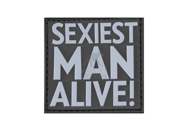 JTG Sexiest Man Alive Rubber Patch Black