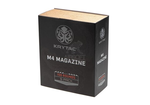 Krytac M4 Midcap Magazine 150rds 5-pack Dark Earth Krytac M4 Midcap Magazine 150rds 5-pack Dark Earth