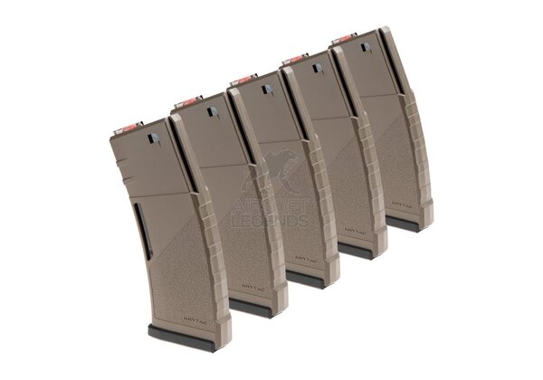 Krytac M4 Midcap Magazine 150rds 5-pack Dark Earth