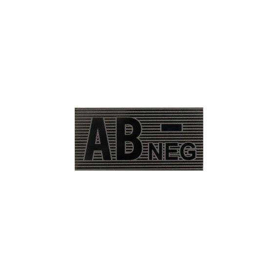 AB RH- Blood Type Patch