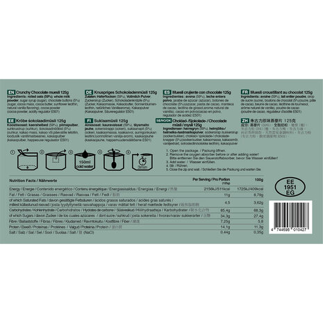 Tactical Foodpack Crunchy Chocolate Muesli