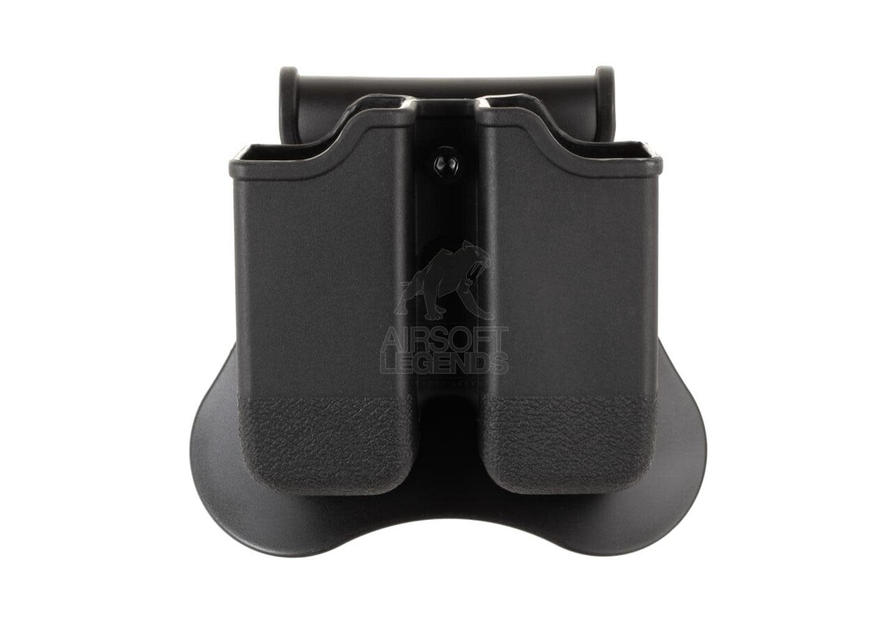 Amomax Double Mag Pouch for WE/KJW/TM 17/19 Black