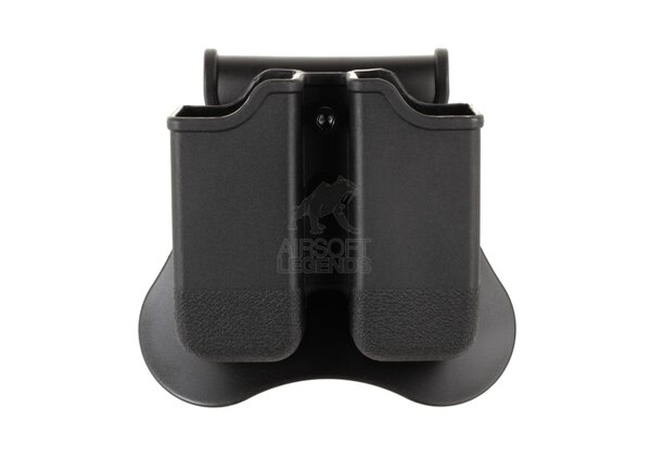 Amomax Double Mag Pouch for WE/KJW/TM 17/19 Black