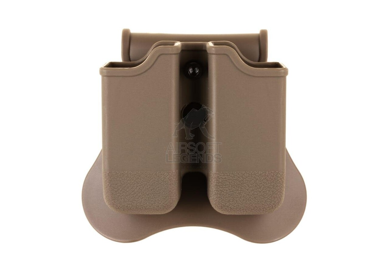 Amomax Double Mag Pouch for WE/KJW/TM 17/19 Dark Earth