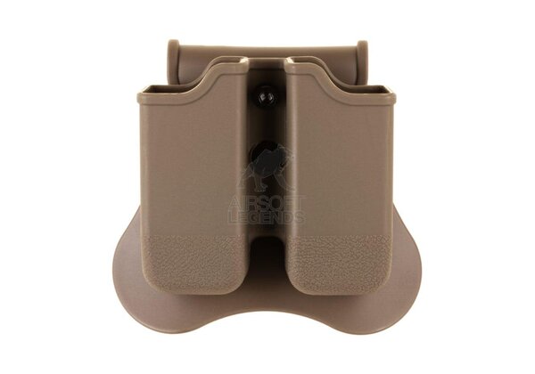 Amomax Double Mag Pouch for WE/KJW/TM 17/19 Dark Earth