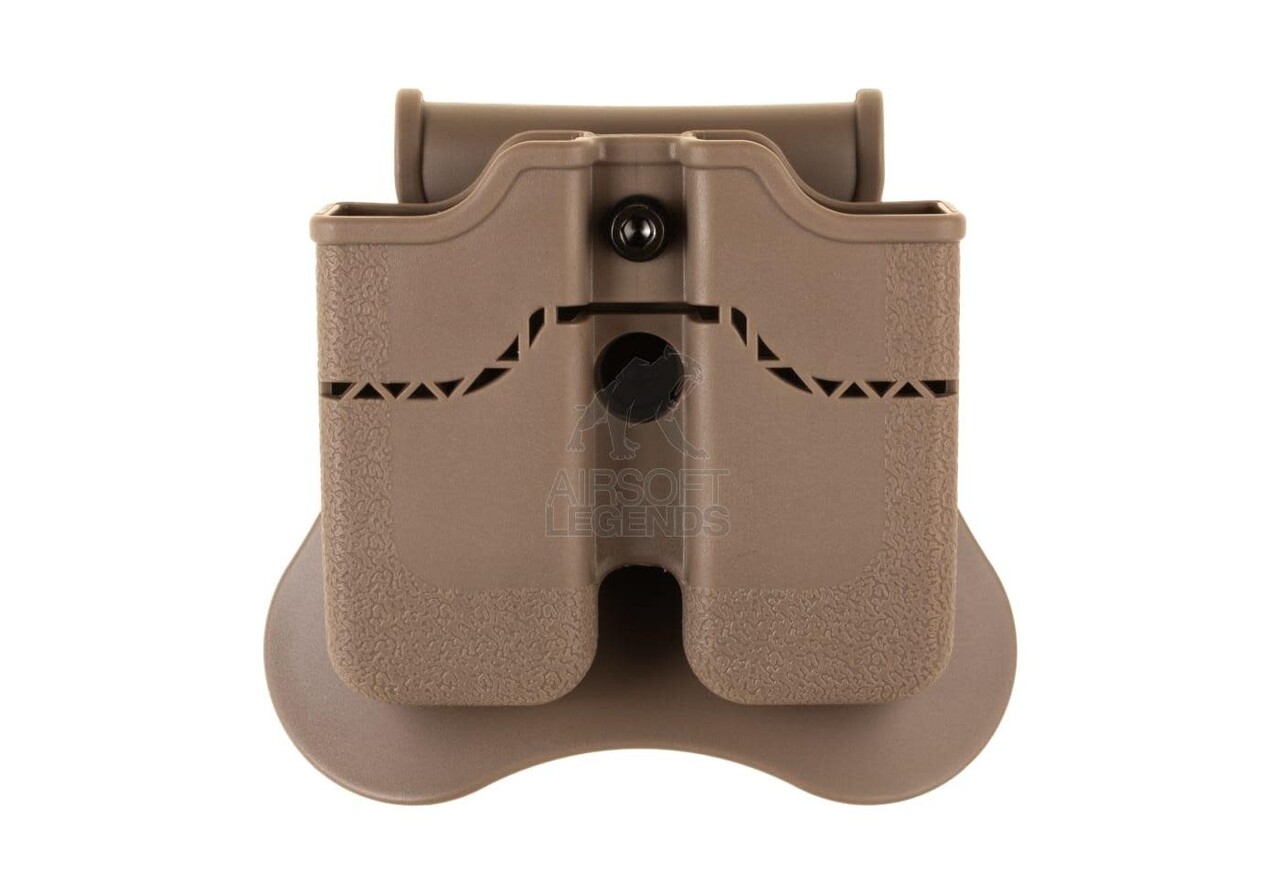 Amomax Double Mag Pouch for WE/KJW/KWA/TM 1911 Dark Earth