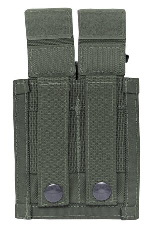 Warrior Assault Systems Double 9mm Pistol Mag Pouch OD Green