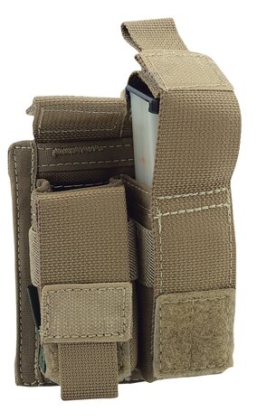 Warrior Assault Systems Double 9mm Pistol Mag Pouch Coyote