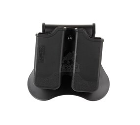 Amomax Double Mag Pouch for P226/M9/CZ P-09 Black