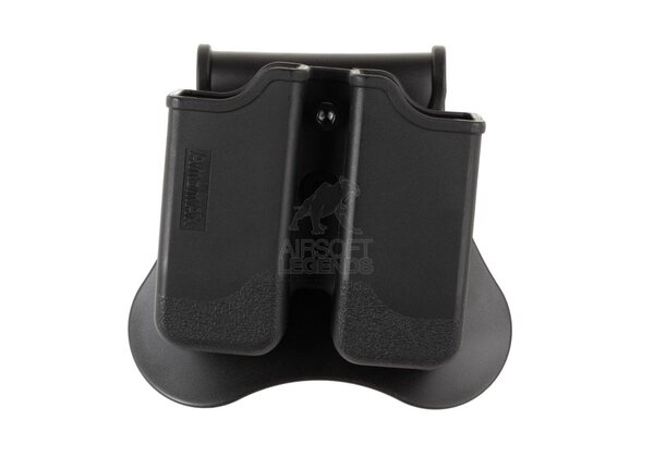 Amomax Double Mag Pouch for P226/M9/CZ P-09 Black