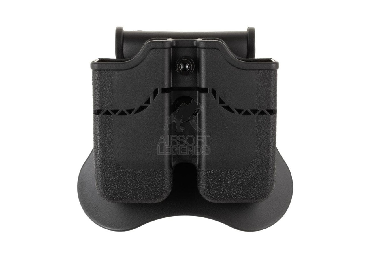 Amomax Double Mag Pouch for WE/KJW/KWA/TM 1911 Black