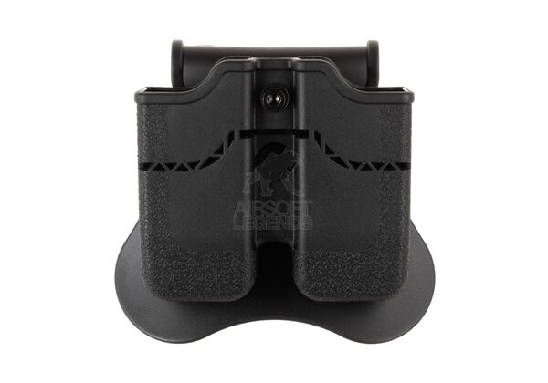 Amomax Double Mag Pouch for WE/KJW/KWA/TM 1911 Black