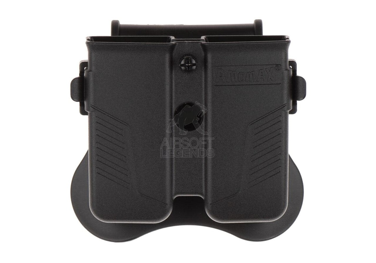 Amomax Universal Double Magazine Pouch Black