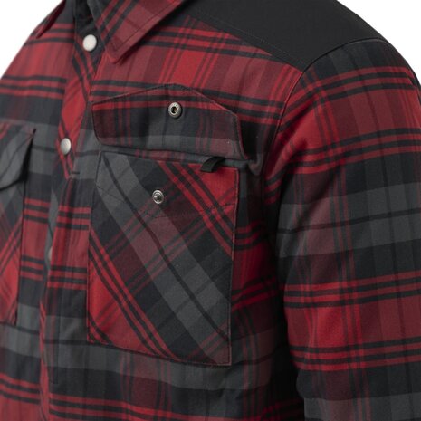 Helikon-Tex Winter Warden Shirt Slate Crimson Plaid Helikon-Tex Winter Warden Shirt Slate Crimson Plaid