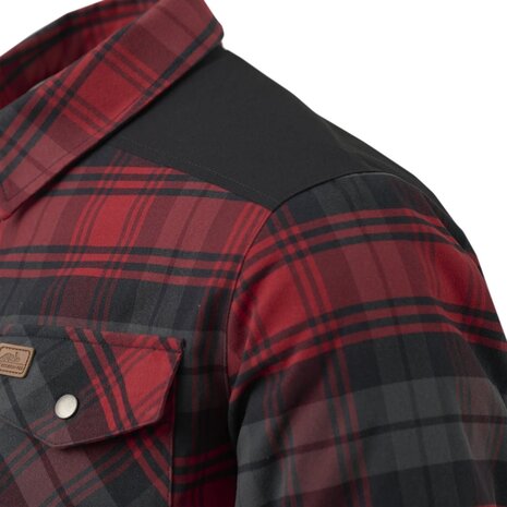 Helikon-Tex Winter Warden Shirt Slate Crimson Plaid Helikon-Tex Winter Warden Shirt Slate Crimson Plaid